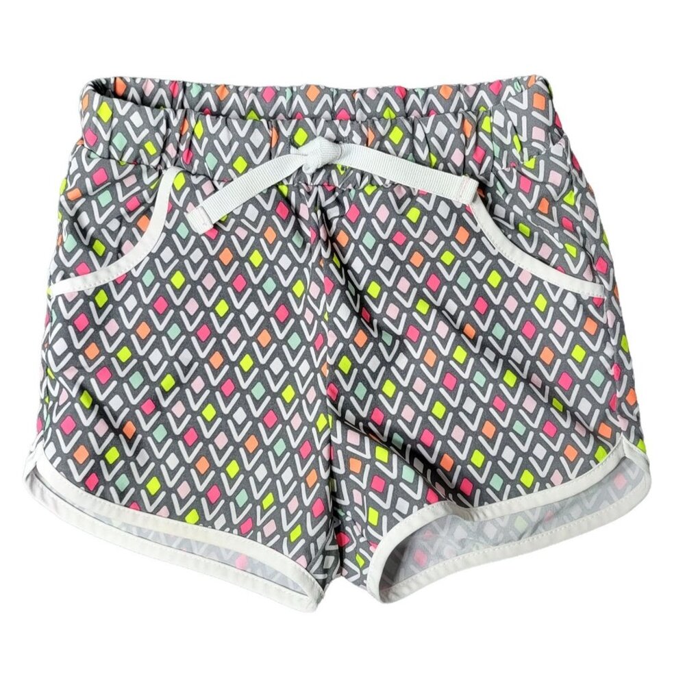Cat &‎ Jack Toddler Girls Neon Printed Shorts Size 2T Summer Outdoor Pull On